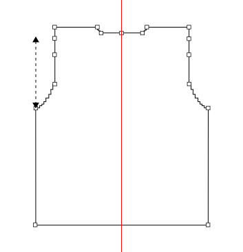 DimensioningOfTheArmhole_UprightToTheShoulder
