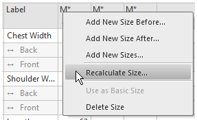GradingShape_ContextMenuSizeTable_Recalculate GradingShape_ContextMenuSizeTable_Recalculate