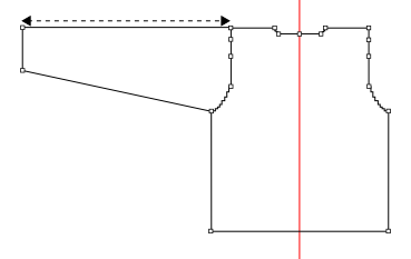 DimensioningOfTheSleeveLength_UpToTheStartOfTheShoulder