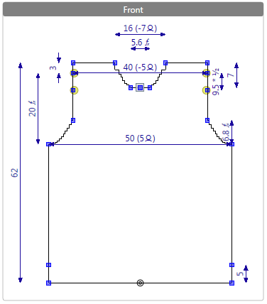ShapeFrontDimensionView ShapeFrontDimensionView