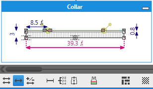 GradingShapeViewCollarMainDimensionOnly GradingShapeViewCollarMainDimensionOnly