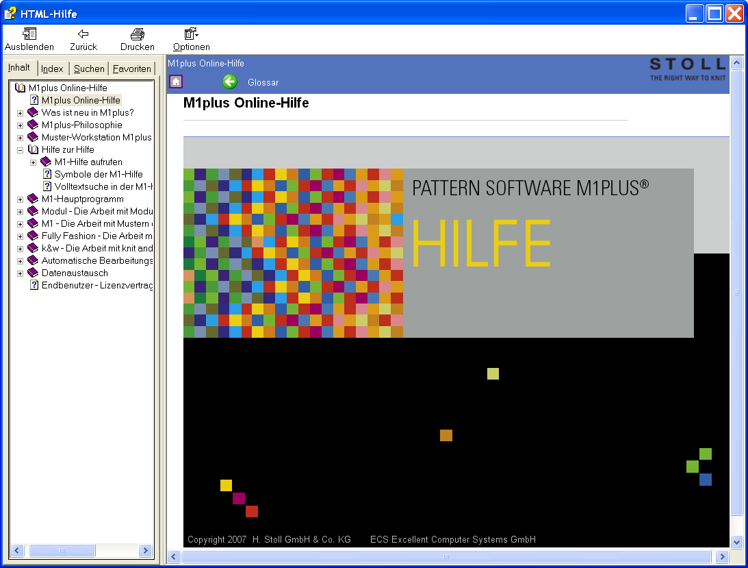 Startseite der M1plus-Hilfe