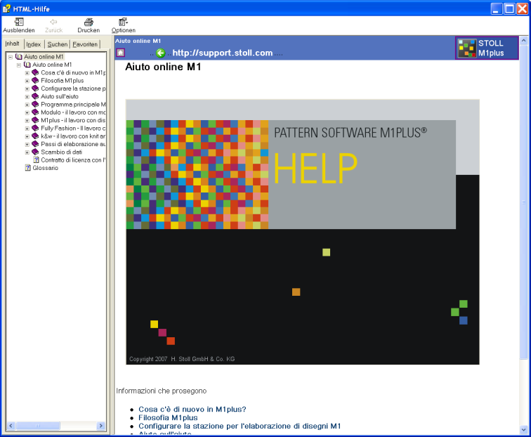 Pagina iniziale della guida M1plus
